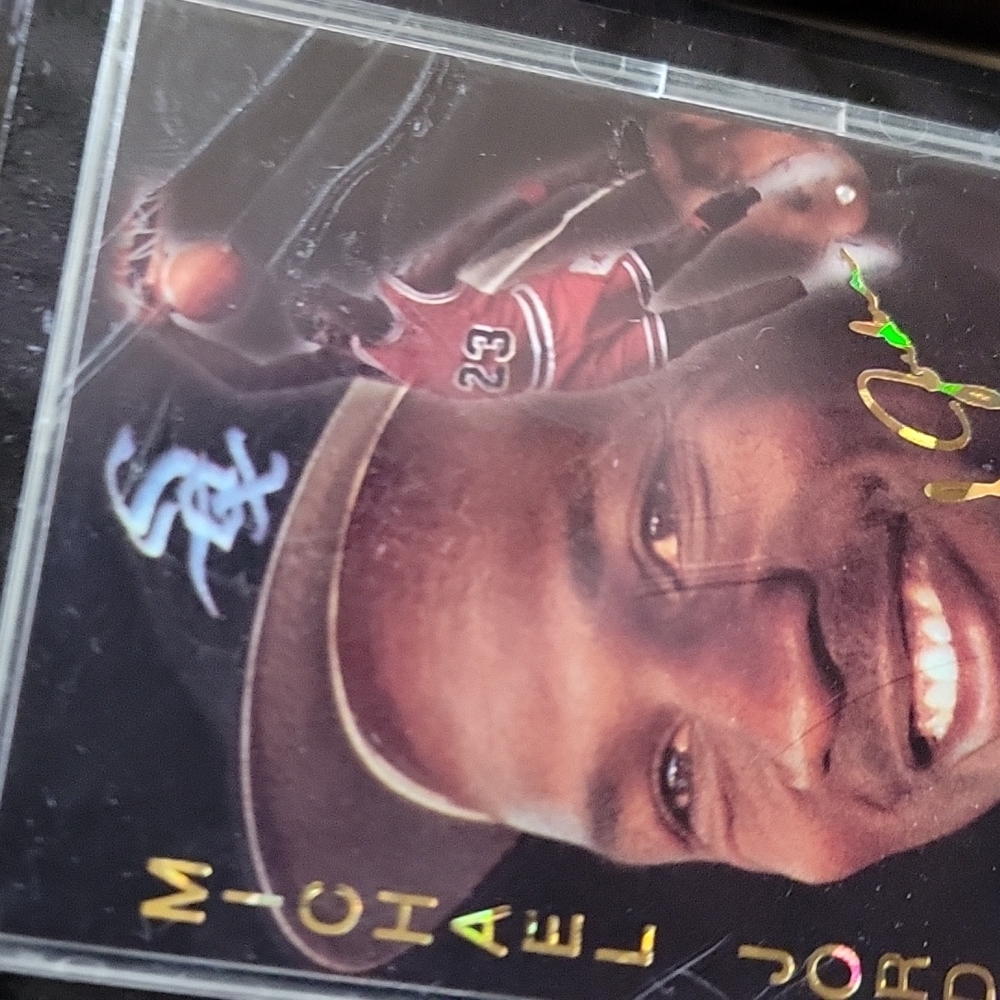 michael jordan card plaque